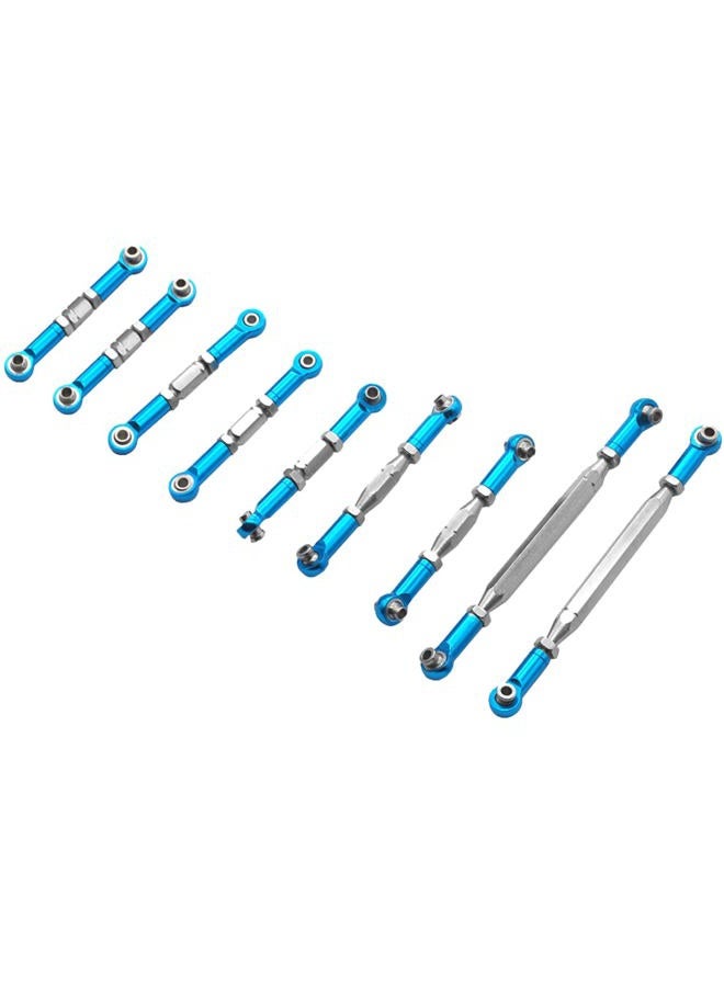 Share Goo ShareGoo 9Pcs Metal Pull Rod Steering Servo Link Linkages Swing Arm Tie Rod Upper Suspension Ends for Wltoys 12428-ABC 12429 12423-ABC FY-01 FY-02 FY-03 FY-04 FY-05 FY-07 1/12 RC Car - Image 2