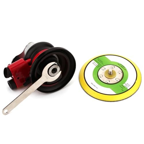 Gedu Professional Air Random Orbital Palm Sander, Dual Action Pneumatic Sander, Low Vibration, Heavy Duty - Image 5
