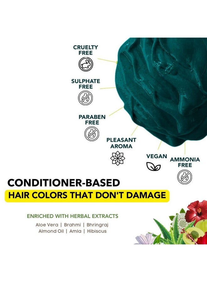 Paradyes Semi-Permanent Emerald Green Diy Conditioner Based Hair Colour Infused With Aloe-Vera, Bhringaraj, Brahmi, Almonds & Amla 120 Gm  - Image 5
