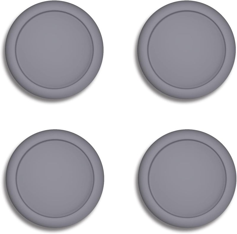 eXtremeRate PlayVital Switch Thumb Grip Caps, Joystick Caps for Nintendo Switch Lite, Silicone Analog Cover Thumbstick Grips for Switch OLED Joycon - Gray - Image 1