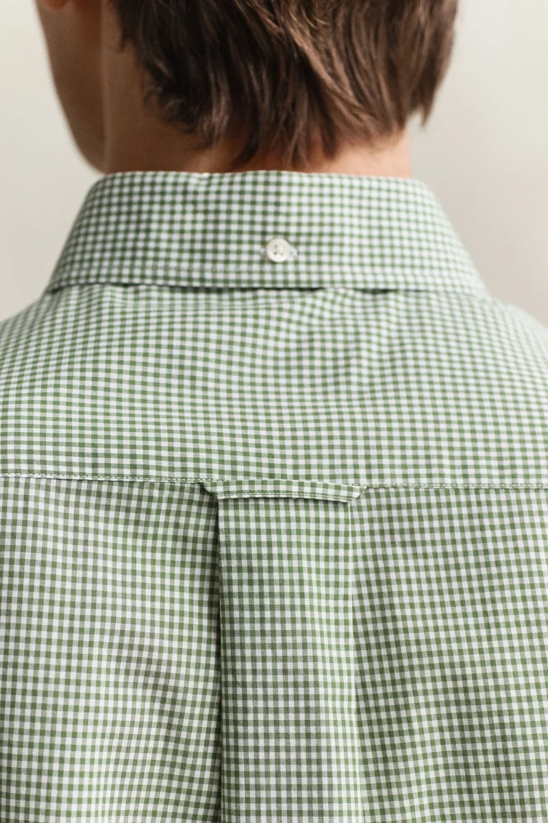 GANT  Regular Classic Poplin Gingh Ss Shirt for Men | Best Price UAE