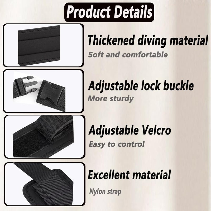 LOOEEL Exercise Hip Thrust Belt - Dumbbell Shaped Hip Thrust Belt. Dumbbell Style Fully Adjustable Hip Thrust Band with Buckle, Thickened for Hip Muscle Exercise Equipment. - Image 4