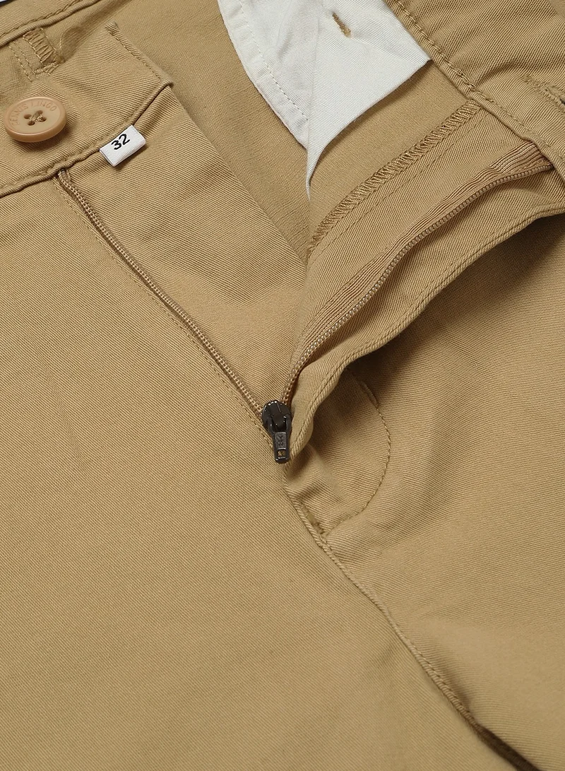 Dennis Lingo Men's Dark Khaki Tapered Fit Cargo Pants