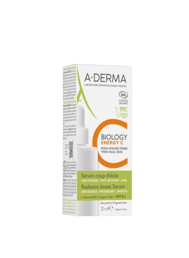 A-Derma Biology Energy C Radiance Boost Serum 30ml - Image 2