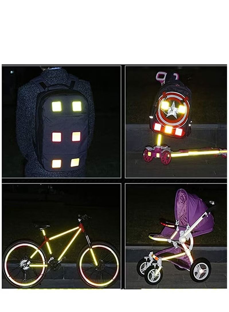 Generic Reflective Sticker 20PCS Outdoor Waterproof All Weather Highly Reflective Safety Stickers for Cars Motorcycles - Image 5