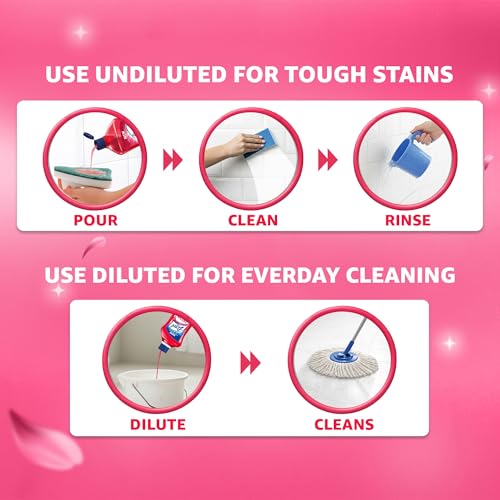 Lizol Fresh & Clean Bathroom Cleaner | Floral | 1L | 10X Better Cleaning | Upto 12Hrs Fragrance| Multi Surface Clean Floors, Basin, Tiles - Image 5