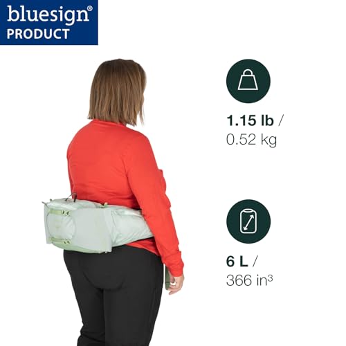 Osprey Tempest 6L Womens Lumbar Hiking Waist Pack Fanny Pack with Water Bottle Holders Frosty Mint GreenBotanica Extended Fit - Image 3