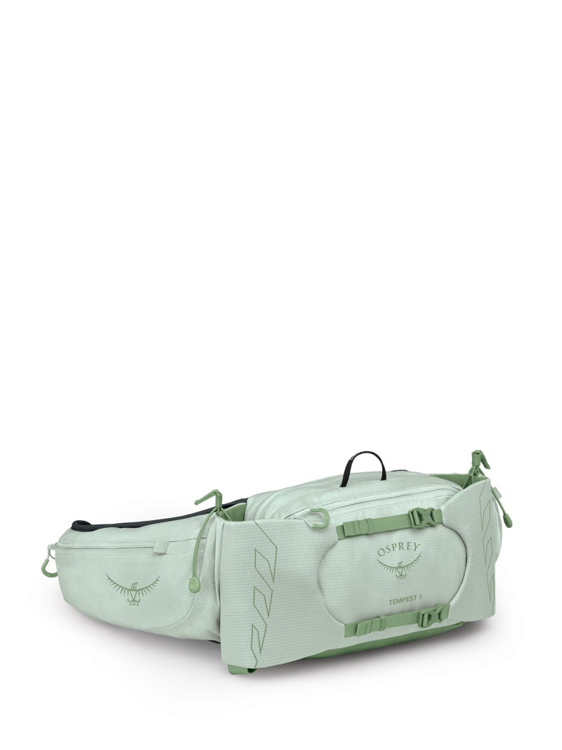 Osprey Tempest 6L Womens Lumbar Hiking Waist Pack Fanny Pack with Water Bottle Holders Frosty Mint GreenBotanica Extended Fit - Image 2