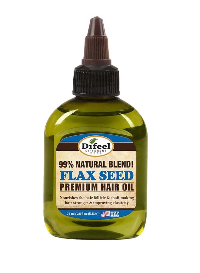 ديفيل زيت الشعر الطبيعي الفاخر من ديفيل - زيت شعر بذور الكتان 75 مل - علاج زيت الشعر لتقوية وترطيب الشعر - Image 1