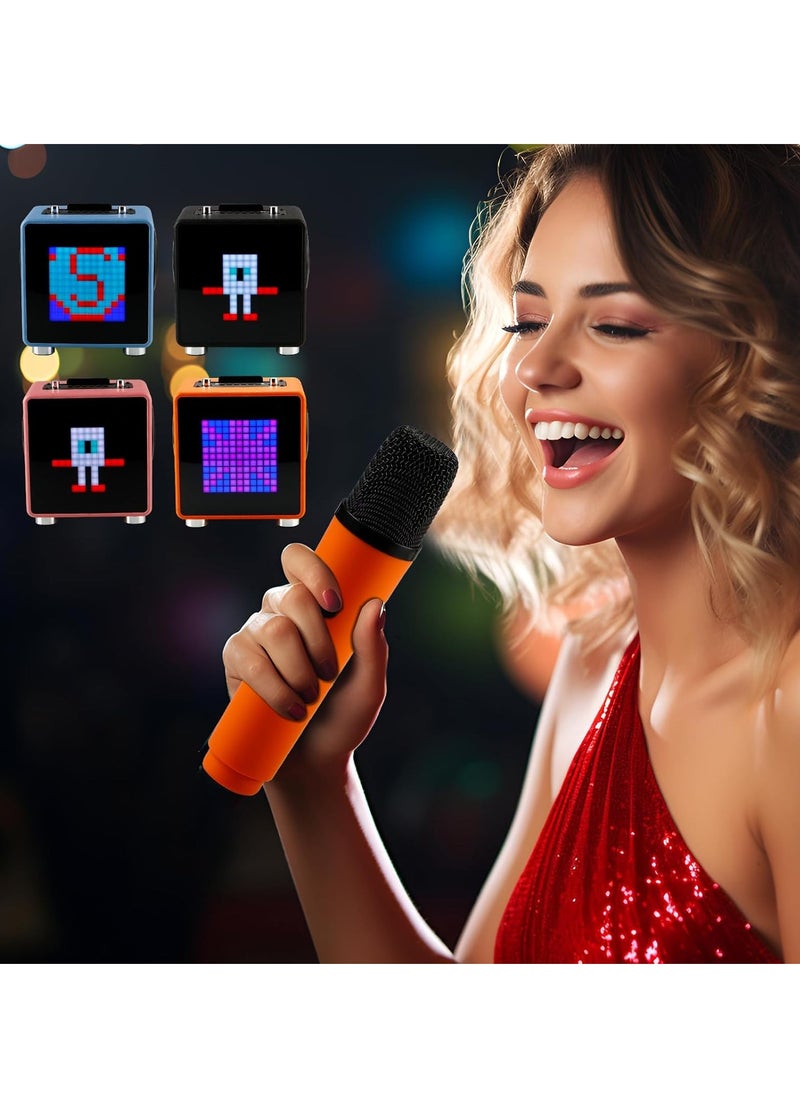 Manful Portable Bluetooth Speaker with LED Light and 2 Wireless Microphones for Kids Adults  - Image 4