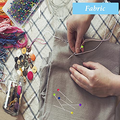 Sunenlyst 600PCS Sewing Pins Straight Pin for Fabric, Pearlized Ball Head Quilting Pins Long 1.5inch, Multicolor Corsage Stick Pin for Dressmaker, Jewelry DIY Decoration, Craft and Sewing Project - Image 5