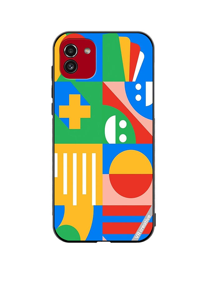 VR CREATIVE Protective Case Cover For Samsung Galaxy A03 Multicolor Design - Image 1