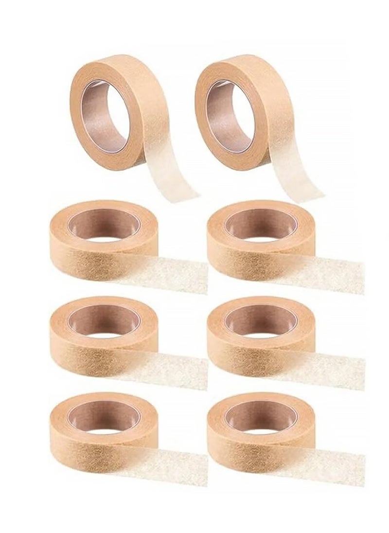 Generic 8 Rolls Flexible Skin Tape,Kinesiology Straps,Breathable Nose Tape Self Adhesive Gauze Tape for Wound Injuries Swelling Sports, Beige (0.5 in x 10 Yd)  - Image 1