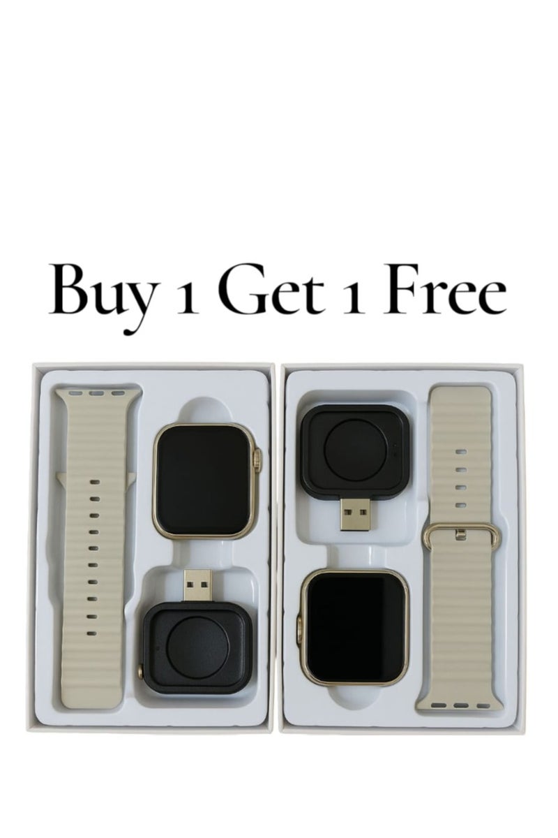 Smartwatch Combo Pack with Charger & Strap – Buy 1 Get 1 Free | Fitness Tracker, Heart Rate & Notifications - Image 1