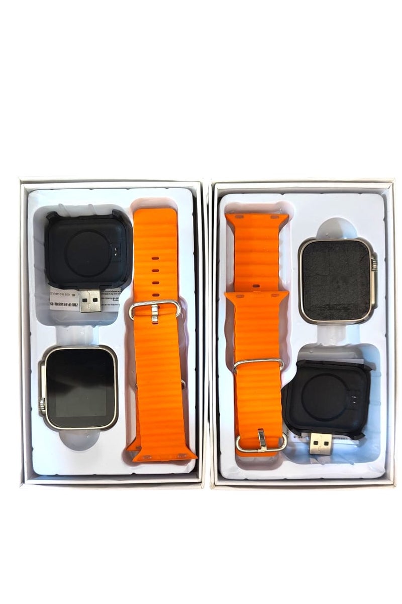 Smartwatch Combo Pack with Charger & Strap – Buy 1 Get 1 Free | Fitness Tracker, Heart Rate & Notifications - Image 3