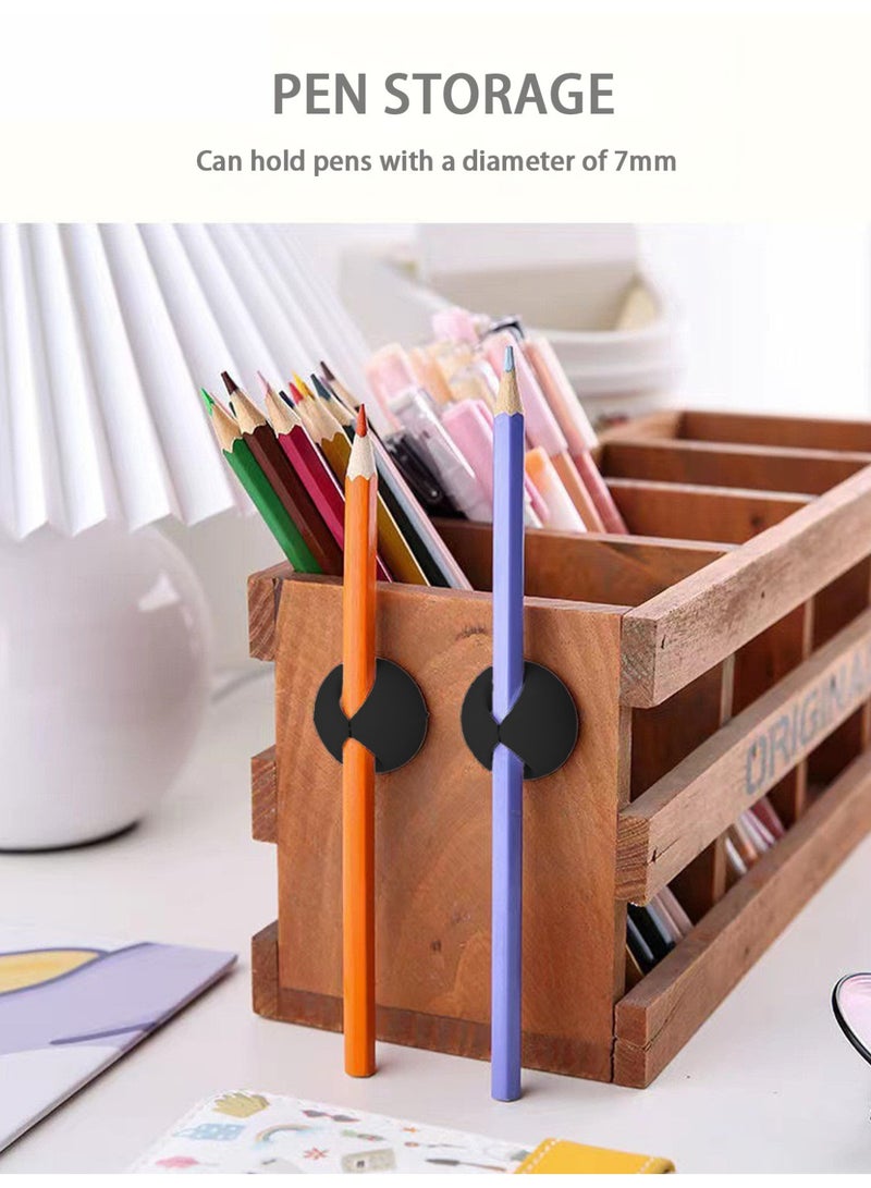 OasisLink 15 - Piece  Desktop Cable Organizer - Multi - Cable Storage, Space - Saving & Easy to Stick（Black） - Image 3