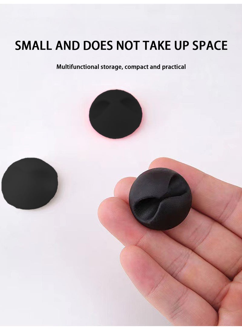 OasisLink 15 - Piece  Desktop Cable Organizer - Multi - Cable Storage, Space - Saving & Easy to Stick（Black） - Image 4