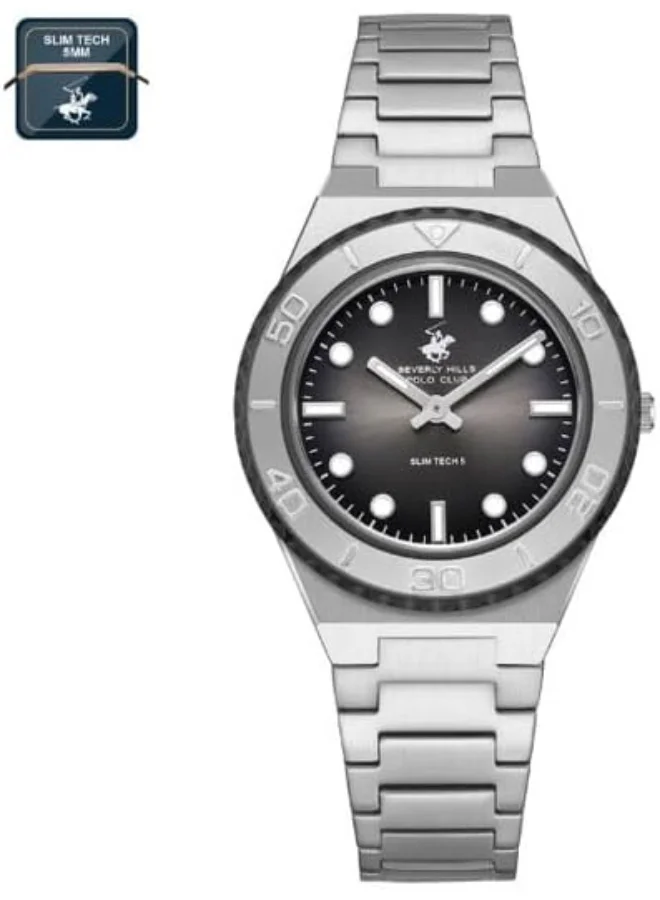 BEVERLY HILLS POLO CLUB BEVERLY HILLS POLO CLUB Women's VJ20 Movement Watch, Analog Display and Metal Strap - BP3713X.360, Gun