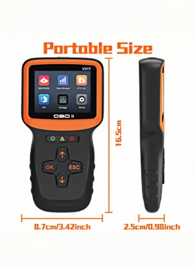 Healife - OBD2 Diagnostic Scanner for All Vehicles - Full Engine Code Reader with Live Data and I/M Readiness - Image 1