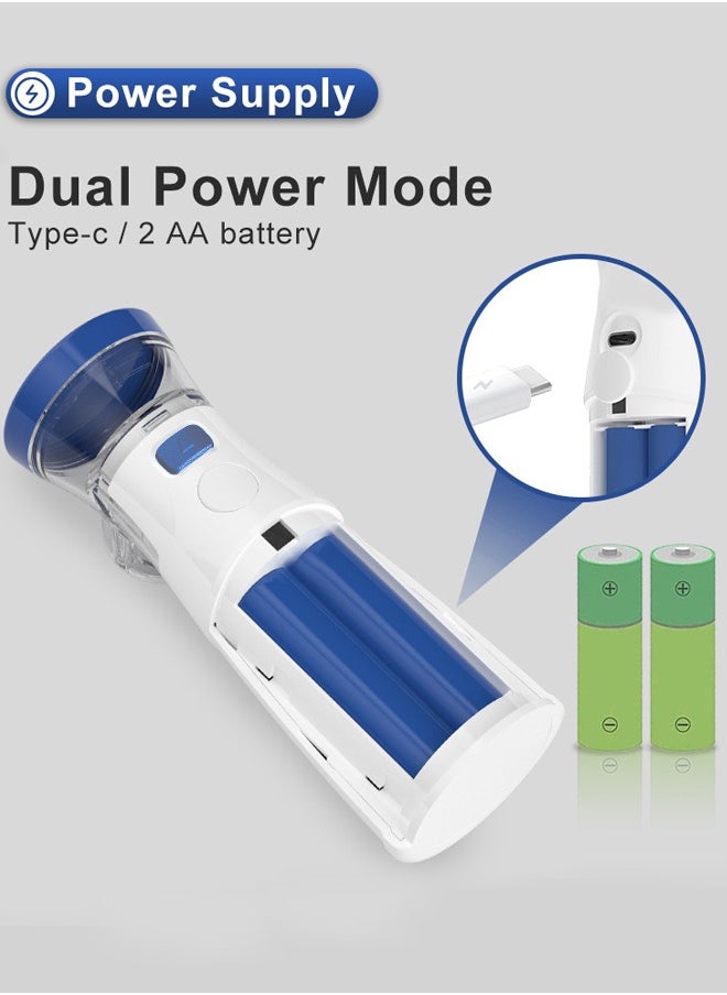 جهاز استنشاق البخار المحمول USB، يستخدم في المنزل والمكتب الخارجي، أزرق