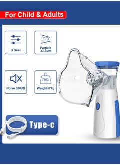 Generic USB Portable Steam Inhaler Atomizer, Used at Home Office Outdoor, Blue  - Image 4