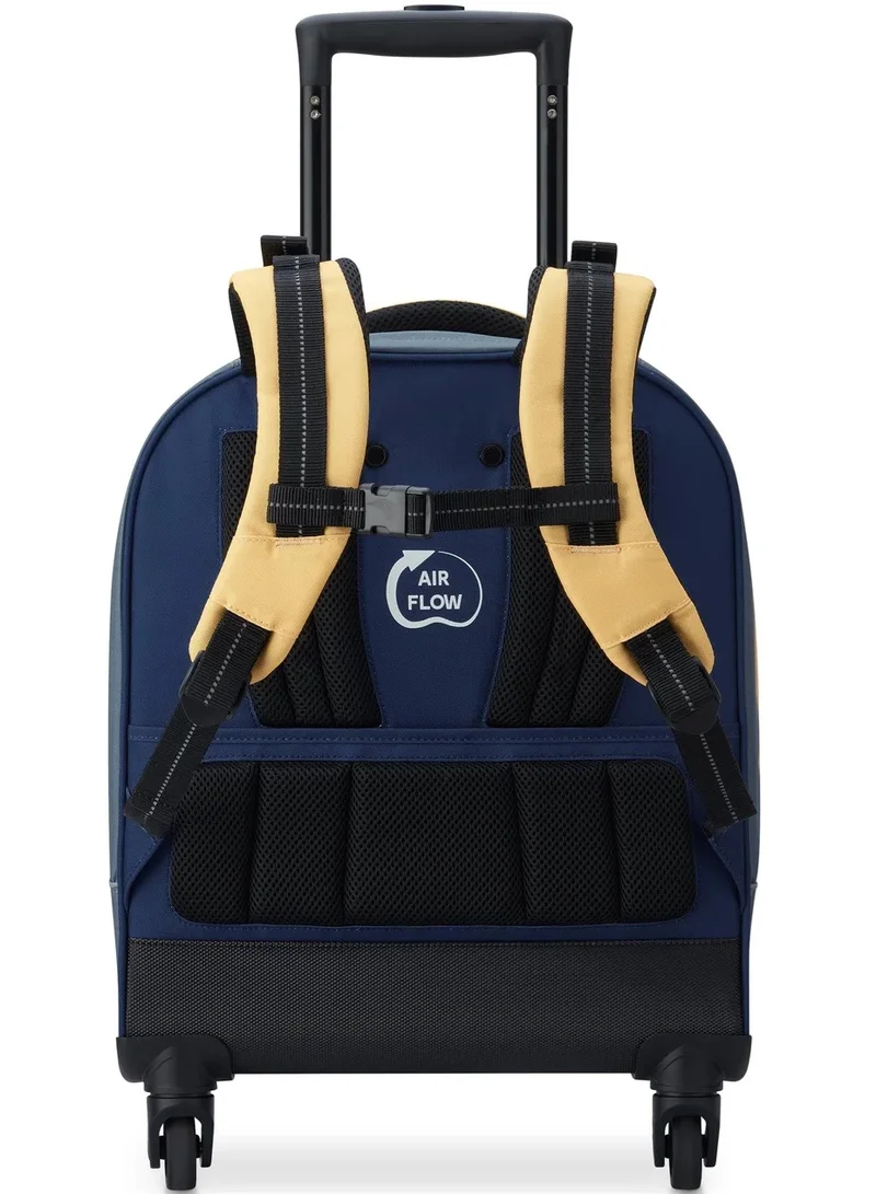 DELSEY Paris  BTS 2023 - 4 Double Wheeled Vertical Trolley Backpack - Cactus (Multicolour)  | Best Price UAE