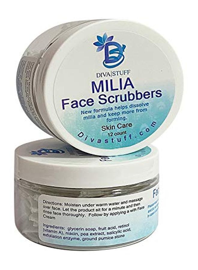 Diva Stuff Milia Scrubbers Set Of Two With Salicylic Acid Retinol Lipisomes Olive Squalenelactic Acid And More By - Image 2