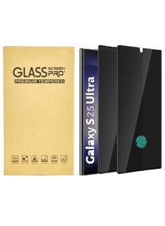 2 Pack Samsung Galaxy S25 Ultra Privacy Screen Protector,Support Fingerprint Unlock Screen Protector for Samsung Galaxy S25 Ultra,High hardness Tempered Glass Film,Anti-Scratch Case Friendly