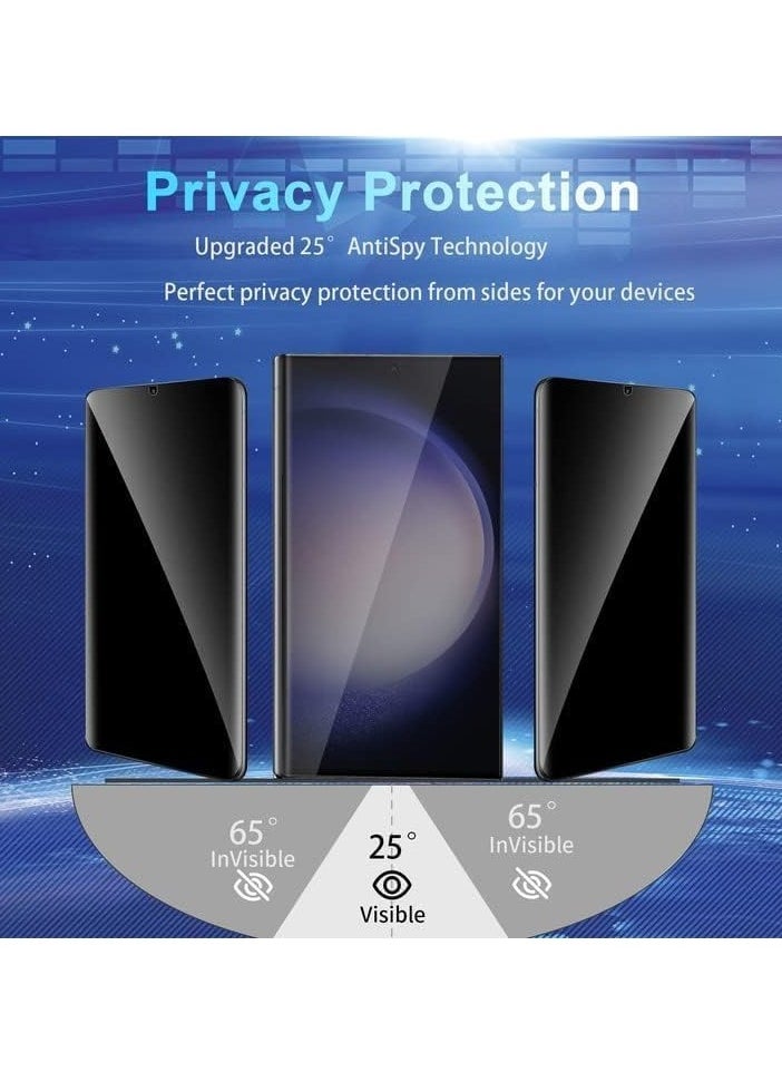 Generic - 2 Pack Samsung Galaxy S25 Ultra Privacy Screen Protector,Support Fingerprint Unlock Screen Protector for Samsung Galaxy S25 Ultra,High hardness Tempered Glass Film,Anti-Scratch Case Friendly - Image 1