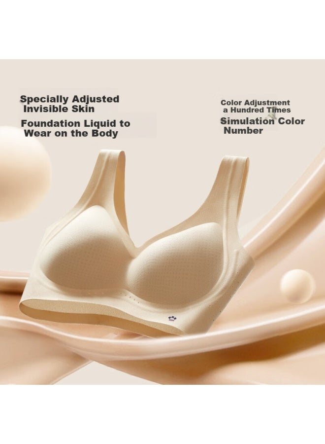 Hello Sunny o Sunny 10th Generation Soft Lifting Cooling Big Chest Small Back Vest Bra With Lin Yun's Style, Seamless Bra For Breast Support - Image 1