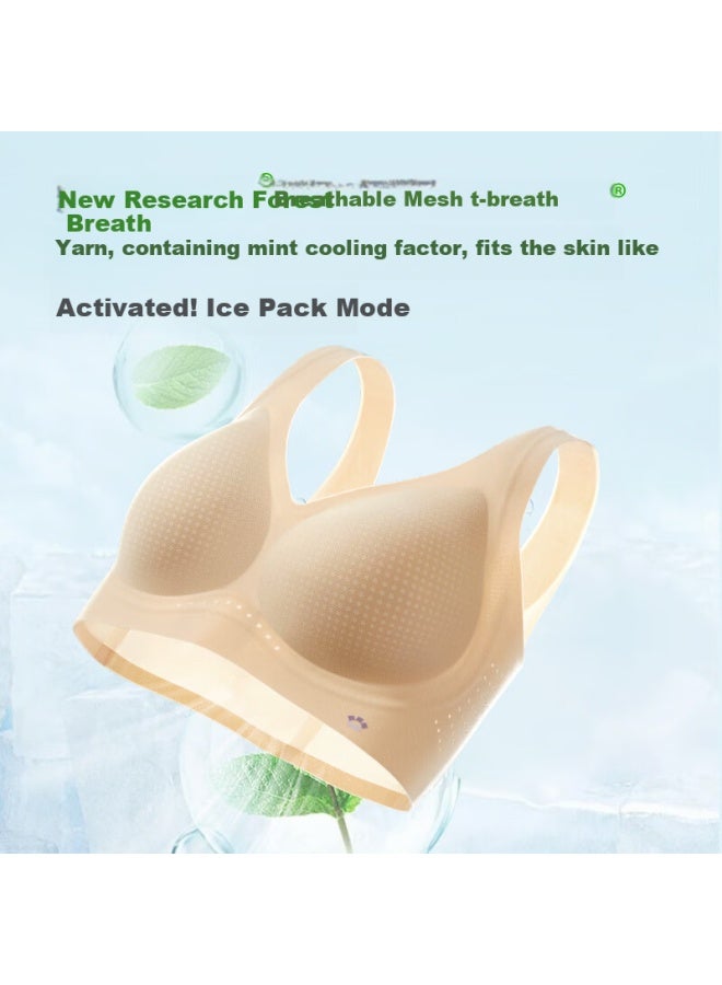 Hello Sunny o Sunny 10th Generation Soft Lifting Cooling Big Chest Small Back Vest Bra With Lin Yun's Style, Seamless Bra For Breast Support - Image 3