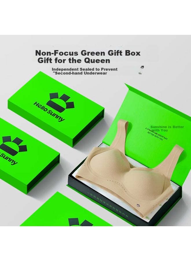 Hello Sunny o Sunny 10th Generation Soft Lifting Cooling Big Chest Small Back Vest Bra With Lin Yun's Style, Seamless Bra For Breast Support - Image 2