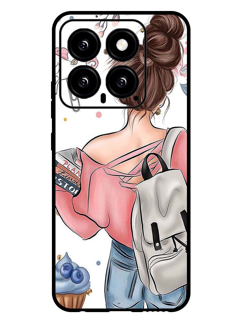 Theodor Protective Case Anti Scratch Shock Proof Bumper Cover For Xiaomi 14 School Girl - Image 1