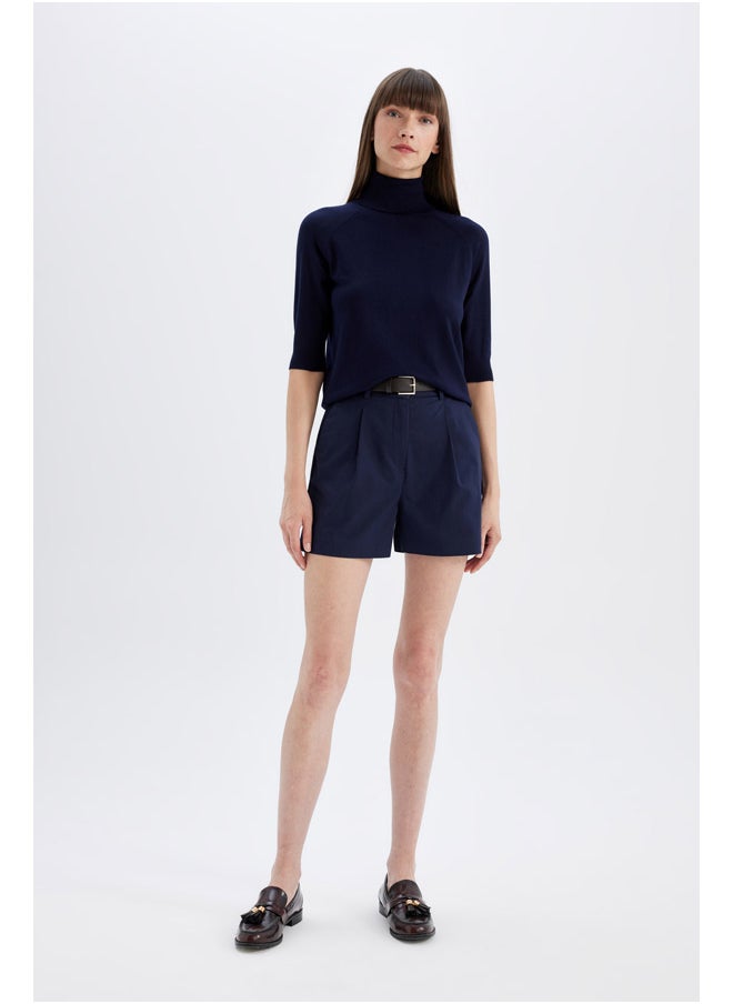 DeFacto Woman Tricot Regular Fit Turtle Neck 3/4 Sleeve Pullover  - Image 4