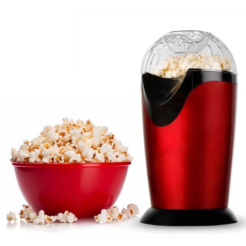 City Popcorn Maker, Oil-Free, Salt-Free, Easy-Clean Aluminum Design with Transparent Lid for Perfect Heat Circulation and 100g Corn Capacity, HMA-1007 - Image 1