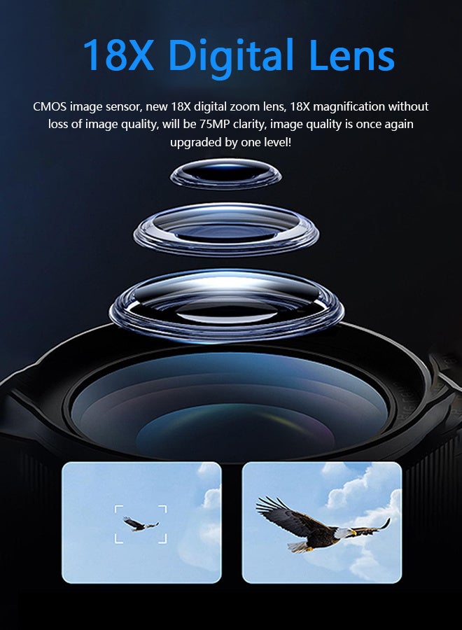 Generic 6K Digital Camera, with 128G TF Card ,UHD 84MP Autofocus WiFi DSLR Camera with 18X Zoom, 3 Inch 180° Flip Screen, Built in Flash, for Travel Vlog Video, With Wide lens, 2 batteries  - Image 4