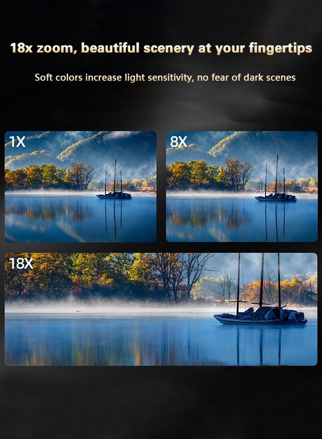 6K Digital Camera, with 128G TF Card ,UHD 84MP Autofocus WiFi DSLR Camera with 18X Zoom, 3 Inch 180° Flip Screen, Built in Flash, for Travel Vlog Video, With Wide lens, 2 batteries