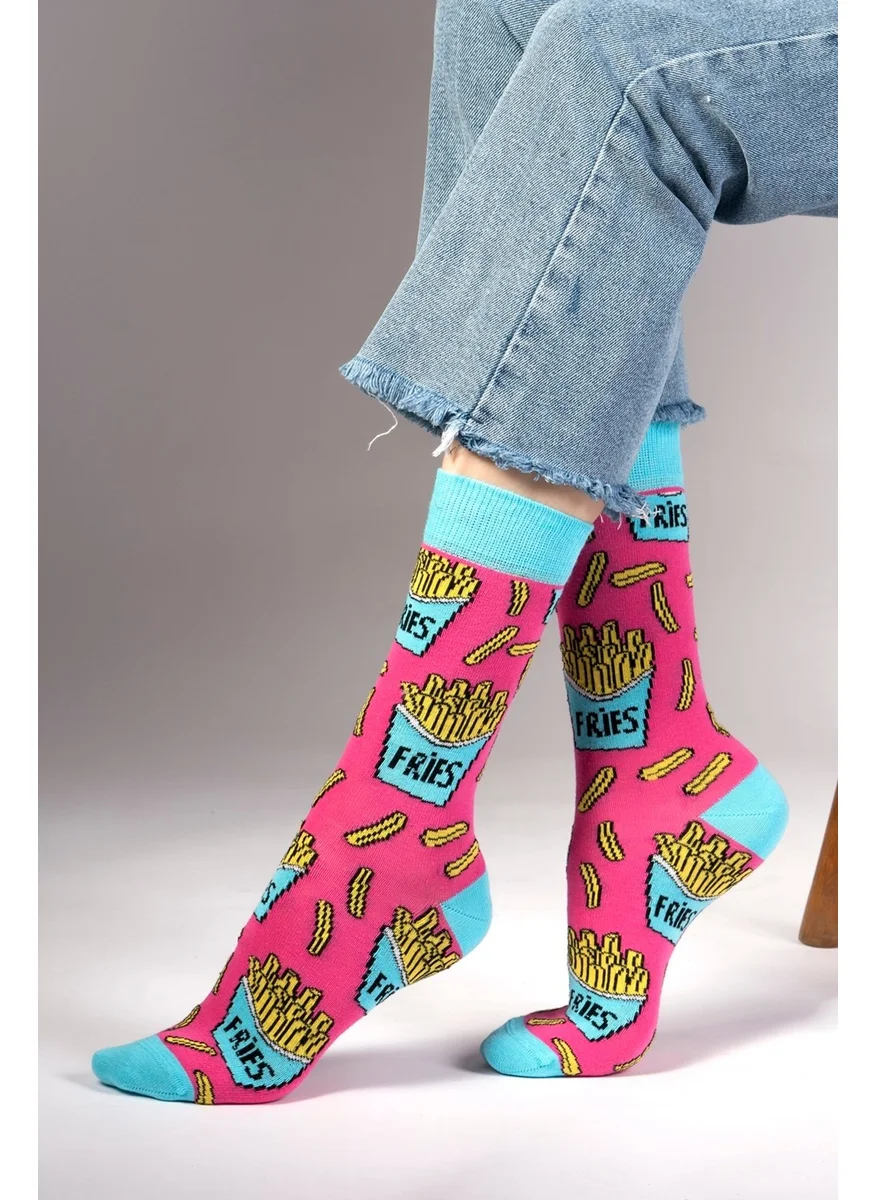 اوزي سوكس 2 Pack Fries Patterned Socks