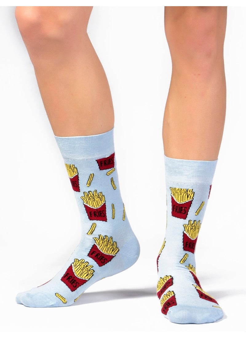 Ozzy Socks - 2 Pack Fries Patterned Socks - Image 1