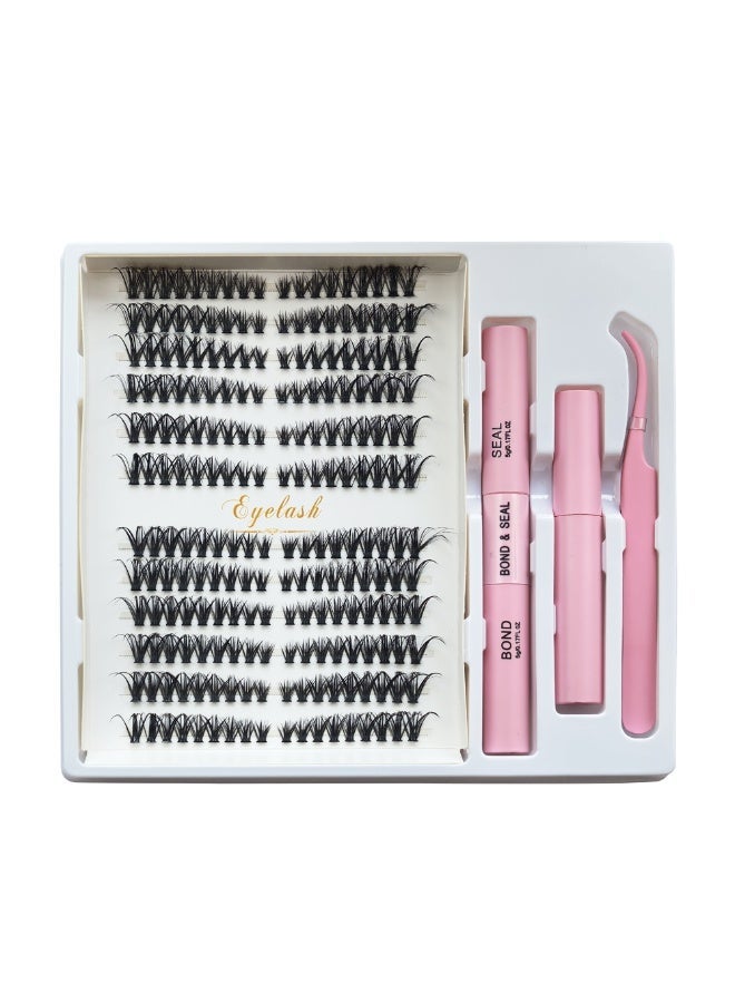 216 قطعة رموش صناعية مجموعات رموش رقيقة إضافات رموش مجموعات D Curl Volume رموش فردية مجموعات رموش رقيقة (80D) - Image 3