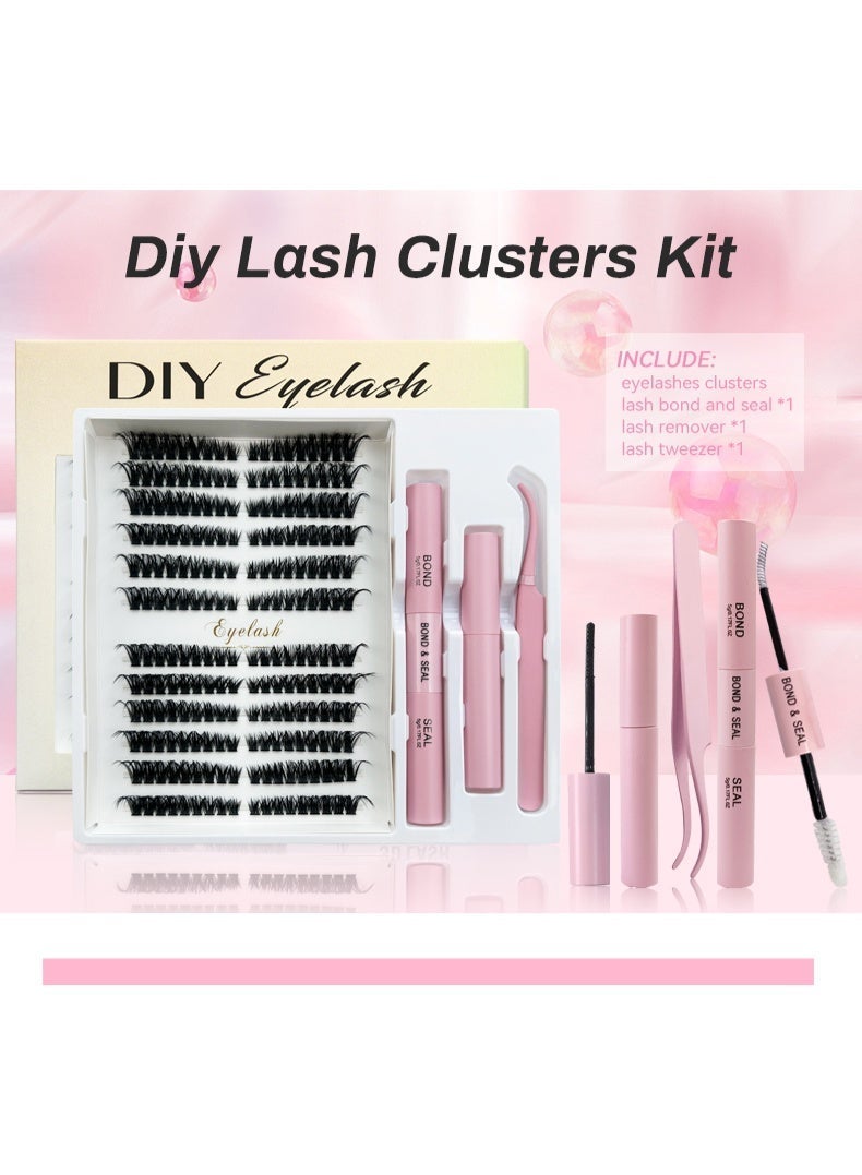 216 قطعة رموش صناعية مجموعات رموش رقيقة إضافات رموش مجموعات D Curl Volume رموش فردية مجموعات رموش رقيقة (80D) - Image 1