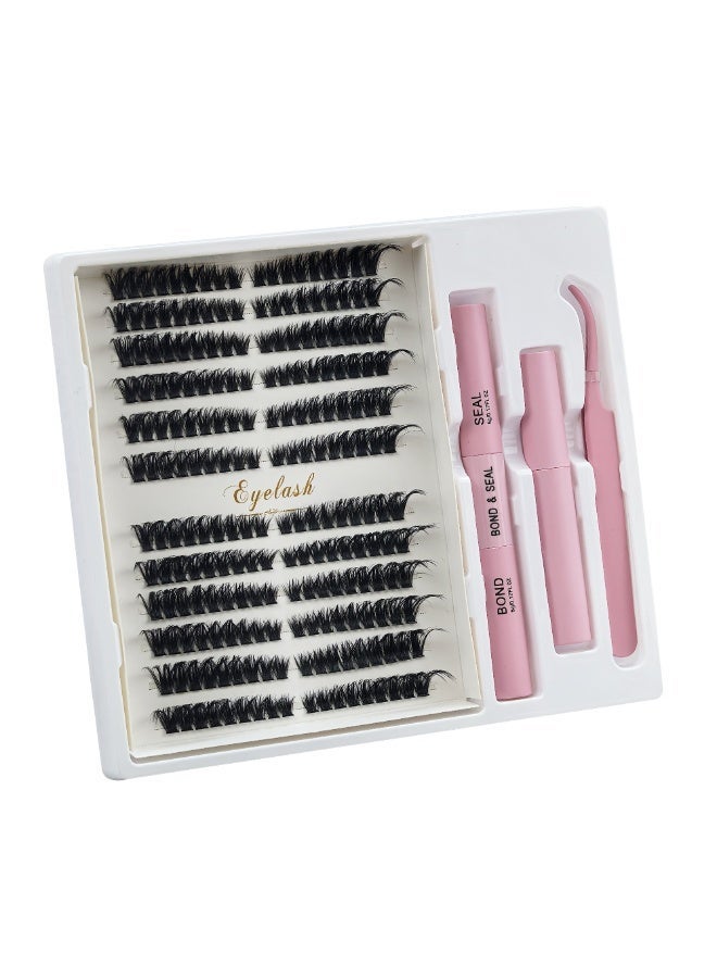 216 قطعة رموش صناعية مجموعات رموش رقيقة إضافات رموش مجموعات D Curl Volume رموش فردية مجموعات رموش رقيقة (80D) - Image 5