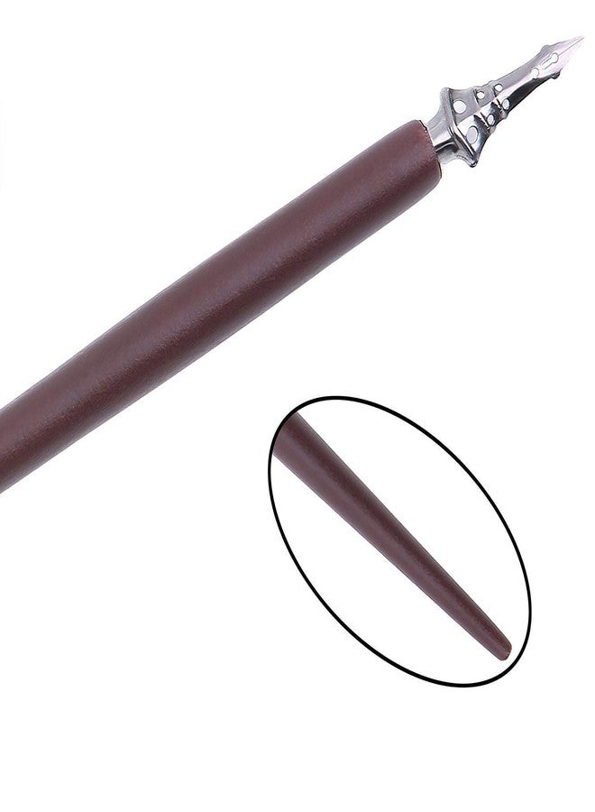 OPENDGO Calligraphy Pens Set -Wooden Dip Pen Handcrafted Calligraphy Set with 11 Nibs & Black Ink - Image 4