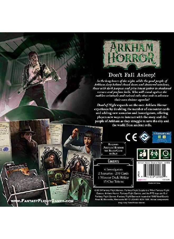 Fantasy Flight Games Arkham Horror 3Rd Edition Dead Of Night Board Game Expansion ; Mystery Game ; Cooperative Board Game For Adults ; Ages 14+ ; 16 Players ; Average Playtime 23 Hours ; Made By  - Image 2