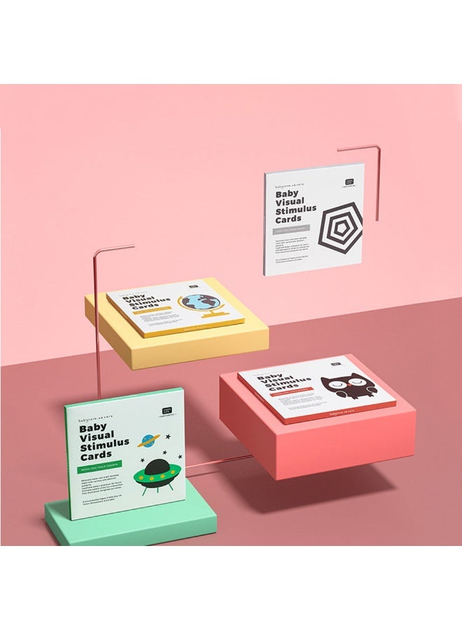 Babycare بطاقات تحفيز بصرية للأطفال متعددة الألوان - Image 2