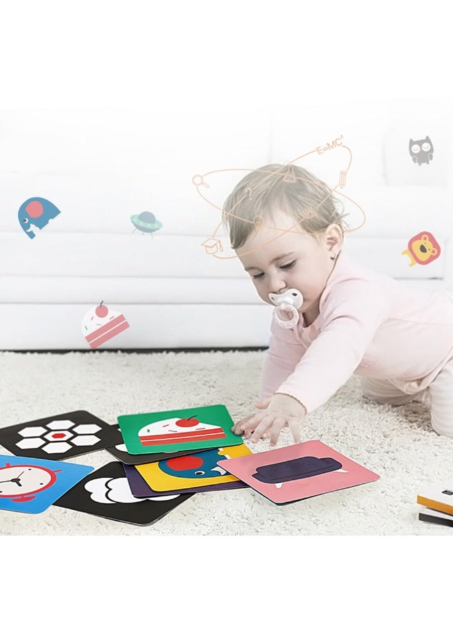 Babycare بطاقات تحفيز بصرية للأطفال متعددة الألوان - Image 3