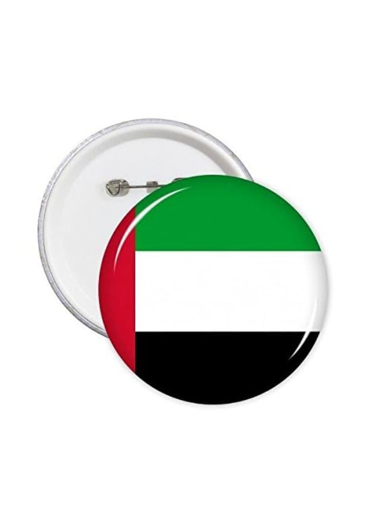 Vitacelli United Arab Emirates National Country Flag Pinback Button Pin Badge Pack Of 2 - Image 2