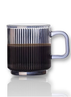 Mida 340ml Glass Coffee Cup with Handle, Tea Cup  - Image 1