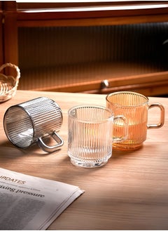 Mida 340ml Glass Coffee Cup with Handle, Tea Cup  - Image 3