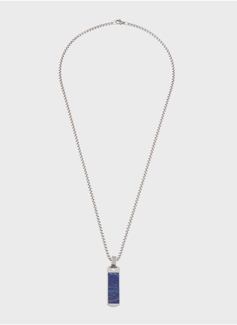 Robert Wood Pendant Chain Necklace  - Image 1
